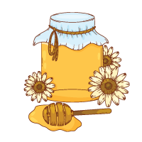 وکتور عسل چند گل